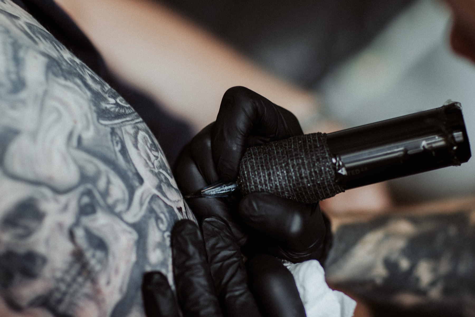Tattoo-Nadel im Detail